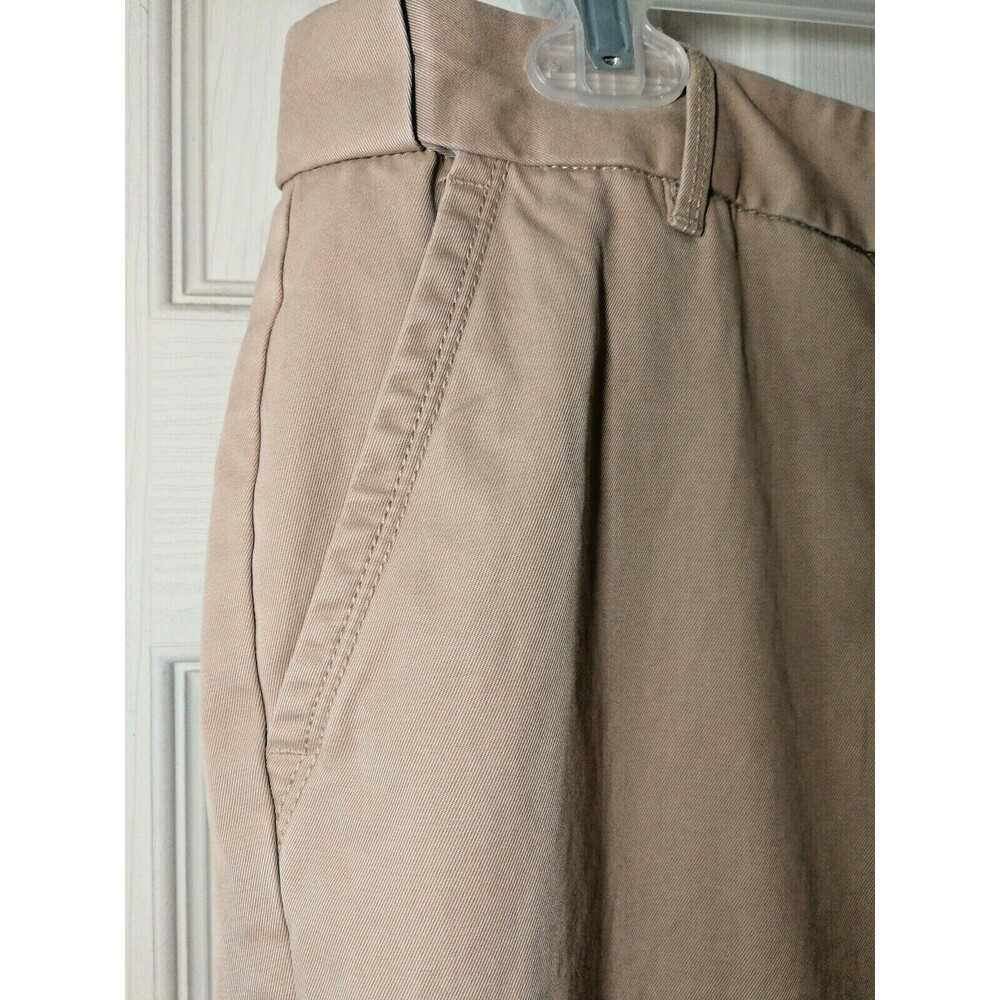 Lands' End Light Khaki Women Heritage Chino Boot Cut Pants 12 X 31 RSVP $39 - Picture 3 of 12